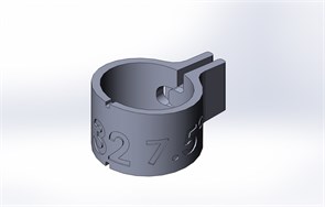 Ø32 Шаблон для разметки прямой трубы секторами Sek32