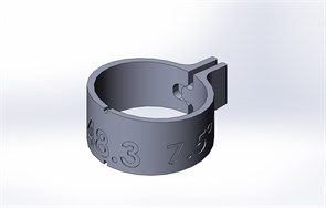 Ø48 Шаблон для разметки прямой трубы секторами Sek48