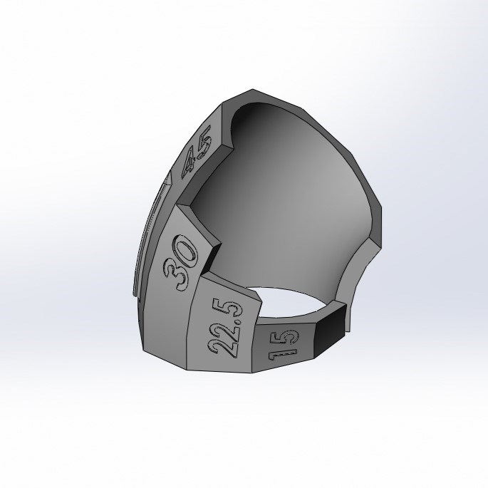 Транспортир для отводов Ø38 T38R