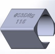 Зажим для прямой трубы Ø115 н.о. NewSTRO-115