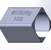 Зажим для прямой трубы Ø102 н.о. NewSTRO-102