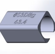 Зажим для прямой трубы Ø63.4 н.о. NewSTRO-63