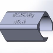 Зажим для прямой трубы Ø60.3 н.о. NewSTRO-60.3
