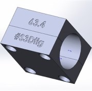 Зажим для прямой трубы Ø63.4 STRO-63.4