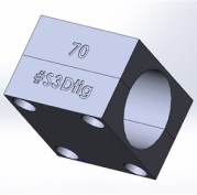 Зажим для прямой трубы Ø70 STRO-70