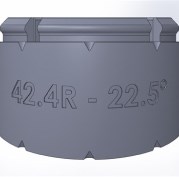 Элемент отвода 22.5 градуса TW42.4R-22.5