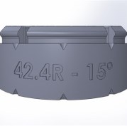 Элемент отвода 15 градусов TW42.4R-15