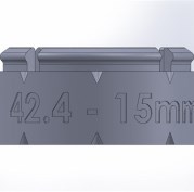 Элемент прямой трубы 15мм TW42.4-15