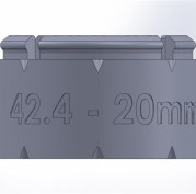 Элемент прямой трубы 20мм TW42.4-20
