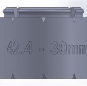 Элемент прямой трубы 30мм TW42.4-30