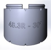 Элемент отвода 30 градусов TW48R-30