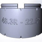 Элемент отвода 22.5 градуса TW48R-22.5