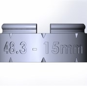 Элемент прямой трубы 15мм  TW48-15