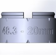 Элемент прямой трубы 20мм  TW48-20