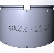 Элемент отвода 22.5 градуса TW60R-22.5