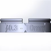 Элемент прямой трубы 10мм TW60-10