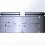 Элемент прямой трубы 20мм TW60-20