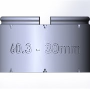 Элемент прямой трубы 30мм TW60-30