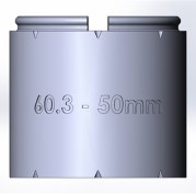 Элемент прямой трубы 50мм  TW60-50
