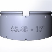Элемент отвода 15 градусов TW63R-15