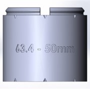 Элемент прямой трубы 50мм  TW63-50