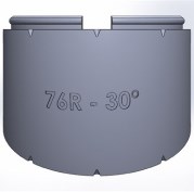 Элемент отвода 30 градусов TW76.1R-30