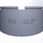 Элемент отвода 22.5 градуса TW76.1R-22.5