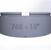 Элемент отвода 15 градусов TW76.1R-1