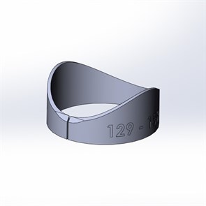 Шаблон врезки Ø129 ИТП Vrezka129ITP