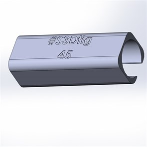 Зажим для прямой трубы Ø45 NewSTRO-45