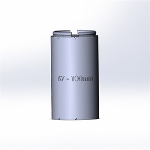 Элемент прямой трубы 100мм TW57-100