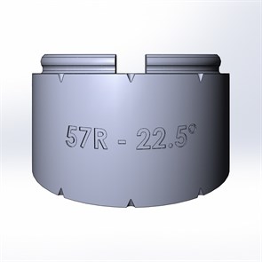 Элемент отвода 22,5 градусов TW57R-22.5
