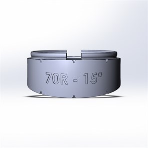 Элемент отвода 15 градусов TW70R-15