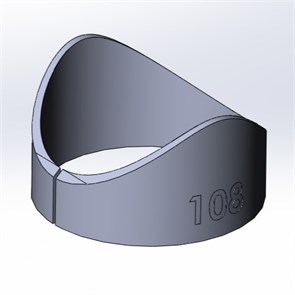 Шаблон врезки Ø108 2173