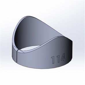 Шаблон врезки Ø114 Vrezka114-90