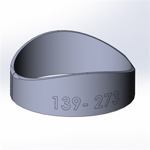 Шаблон врезки Ø139 Vrezka139-90
